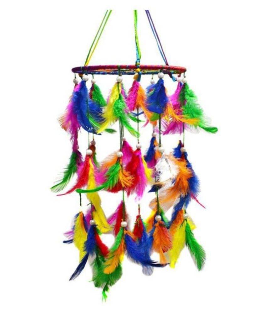 nitin collection Feather Multicolour Dream Catcher - Pack of 1 ( X cms ) nitin collection Feather Multicolour Dream Catcher - Pack of 1 ( X cms )