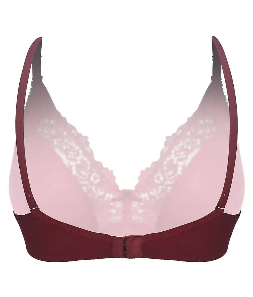Clovia Cotton Non Padded Women's Everyday Bra ( Maroon ) Clovia Cotton Non Padded Women's Everyday Bra ( Maroon )