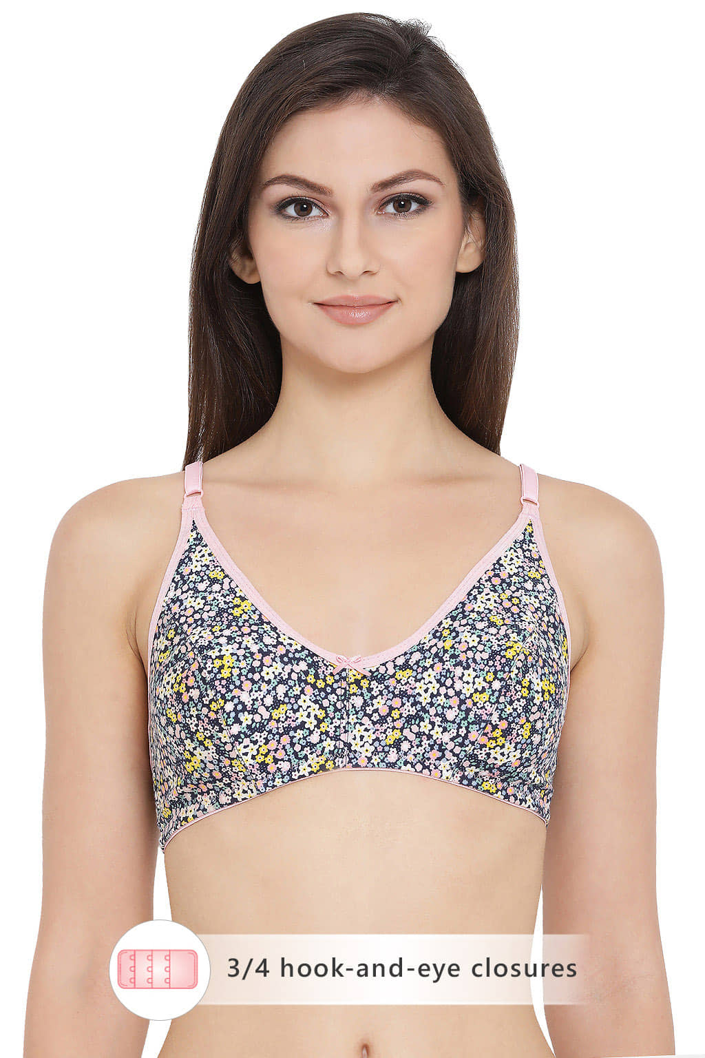 Clovia Cotton Non Padded Women's Everyday Bra ( Pink )