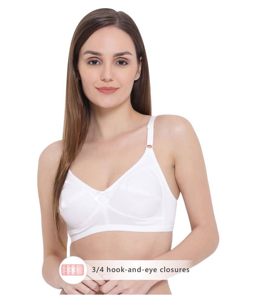 Clovia Cotton Everyday Bra - White