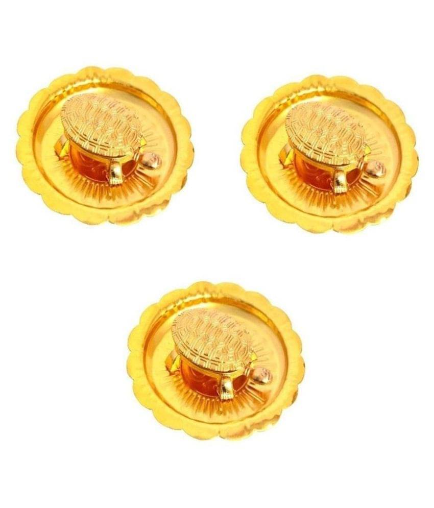     			Shuban Wish Fulfilment Kachua Yantra Vaastu/Fengshui Tortoise with Metal Plate-Brass for Good Luck By Timeshopee