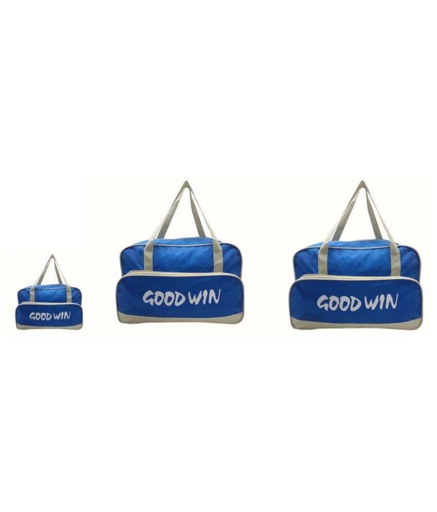     			Goodwin Blue Solid L Duffle Bag