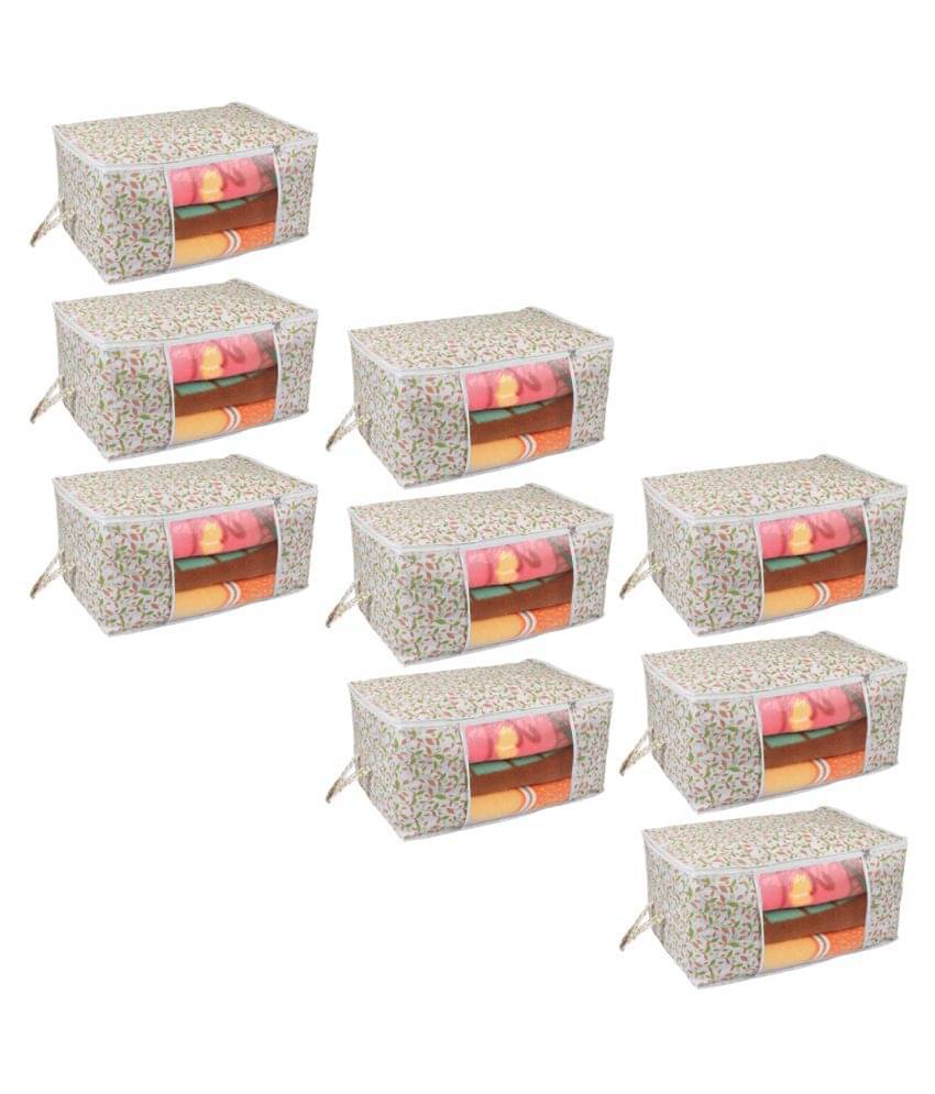     			Prettykrafts Underbed Storage Bag, Storage Organizer, Blanket Cover with Side Handles
