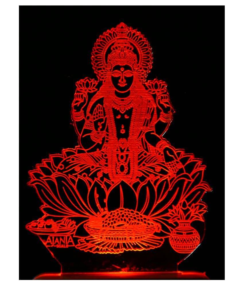     			SUPER AJANTA 2004 Laxmiji 3D Night Lamp Multi - Pack of 1