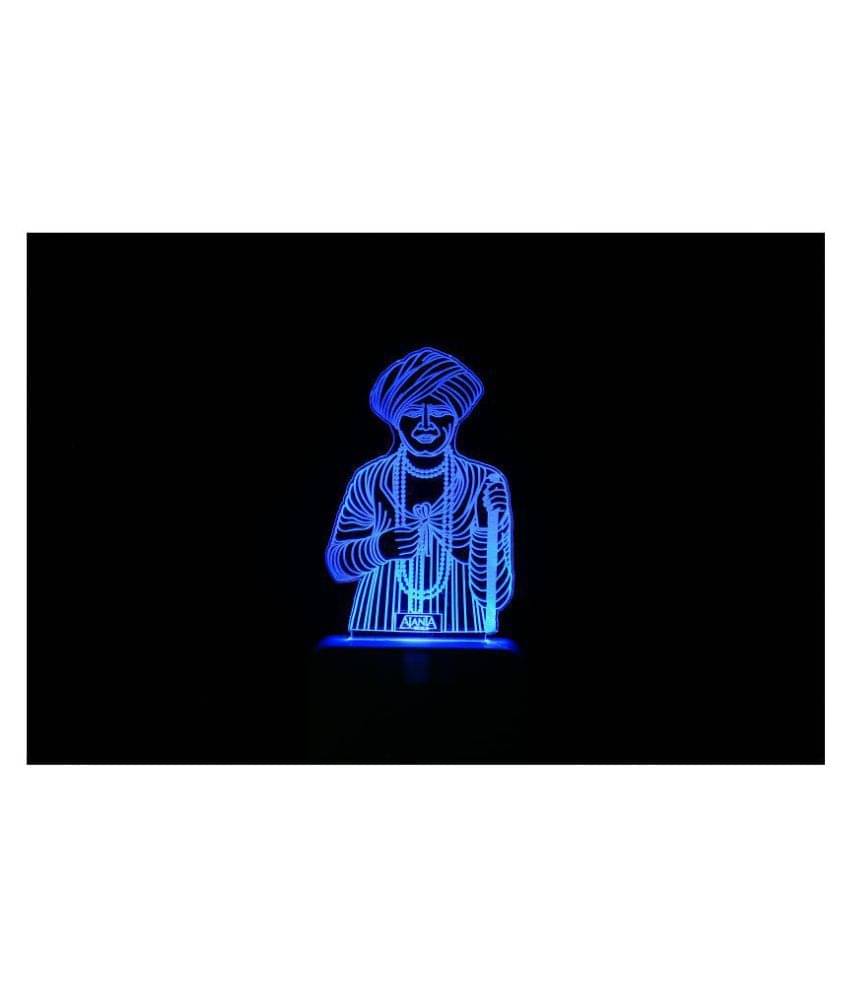     			SUPER AJANTA Multicolor Night Lamp ( Pack of 1 )