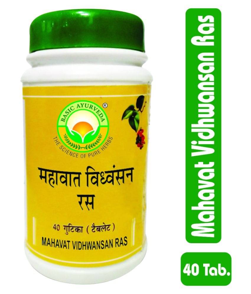     			Basic Ayurveda Mahavat Vidhwansan Ras Tablet 40 no.s Pack Of 8
