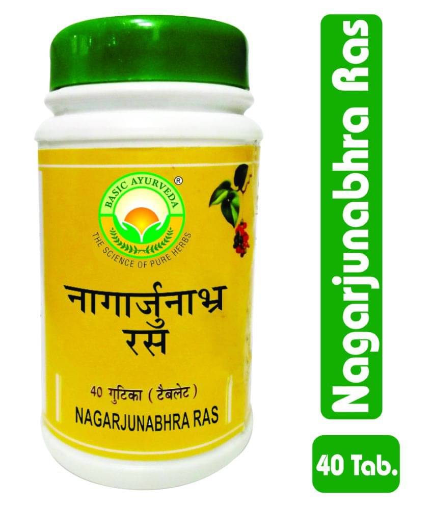     			Basic Ayurveda Nagarjunabhra Ras Tablet 40 no.s Pack Of 6