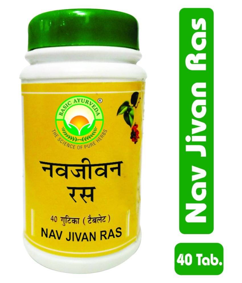     			Basic Ayurveda Nav jivan Ras Tablet 40 no.s Pack Of 7