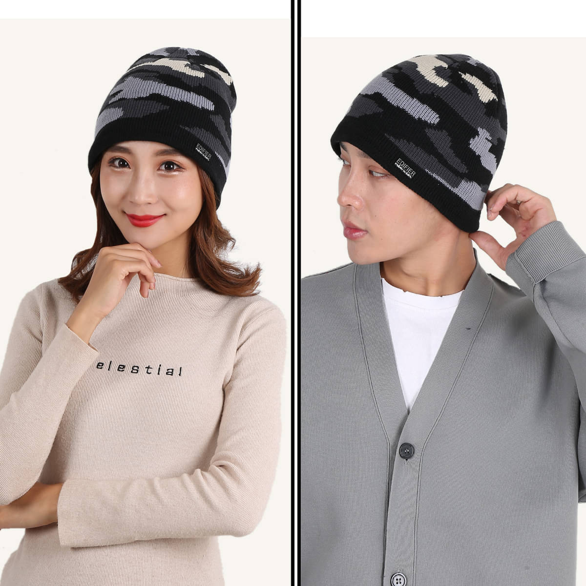     			Edifier Woollen Winter Cap for Men & Women (Pack of 1)