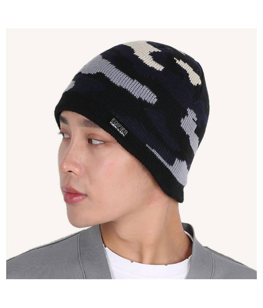 Edifier Woollen Winter Cap for Men & Women (Pack of 1)