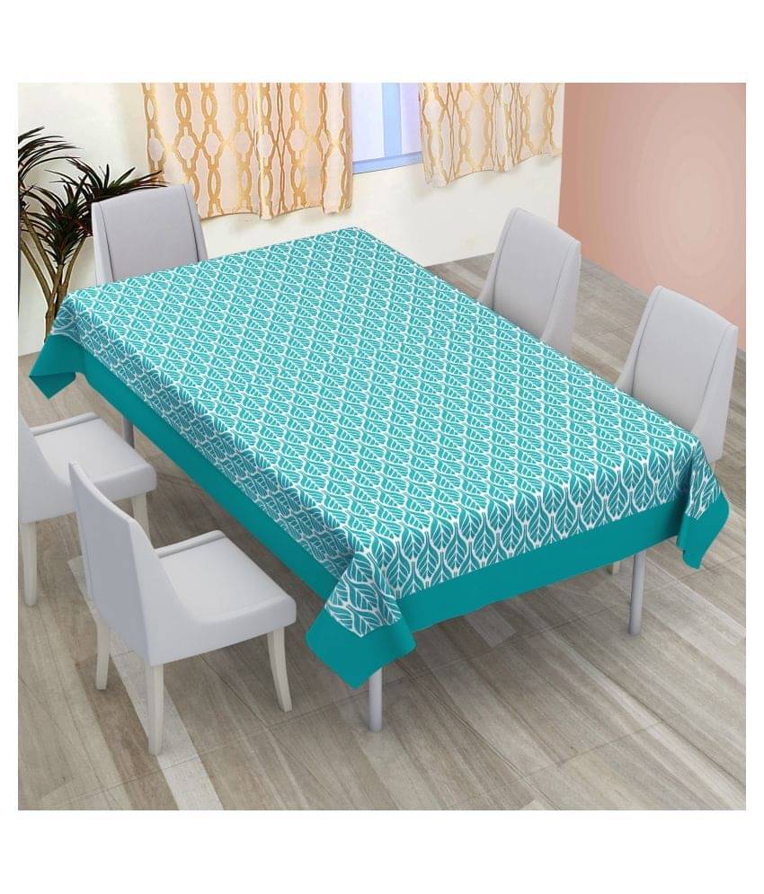 DECOTREE Abstract Cotton 8 Seater Rectangle Table Covers ( 228 x 152 ) cm Blue DECOTREE Abstract Cotton 8 Seater Rectangle Table Covers ( 228 x 152 ) cm Blue