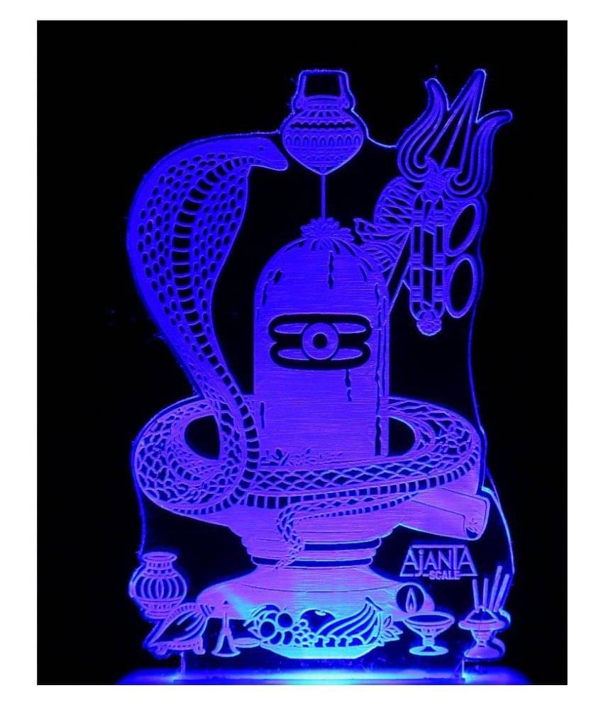 SUPER AJANTA 2044 Sivling Manidhar 3D Night Lamp Multi - Pack of 1 SUPER AJANTA 2044 Sivling Manidhar 3D Night Lamp Multi - Pack of 1