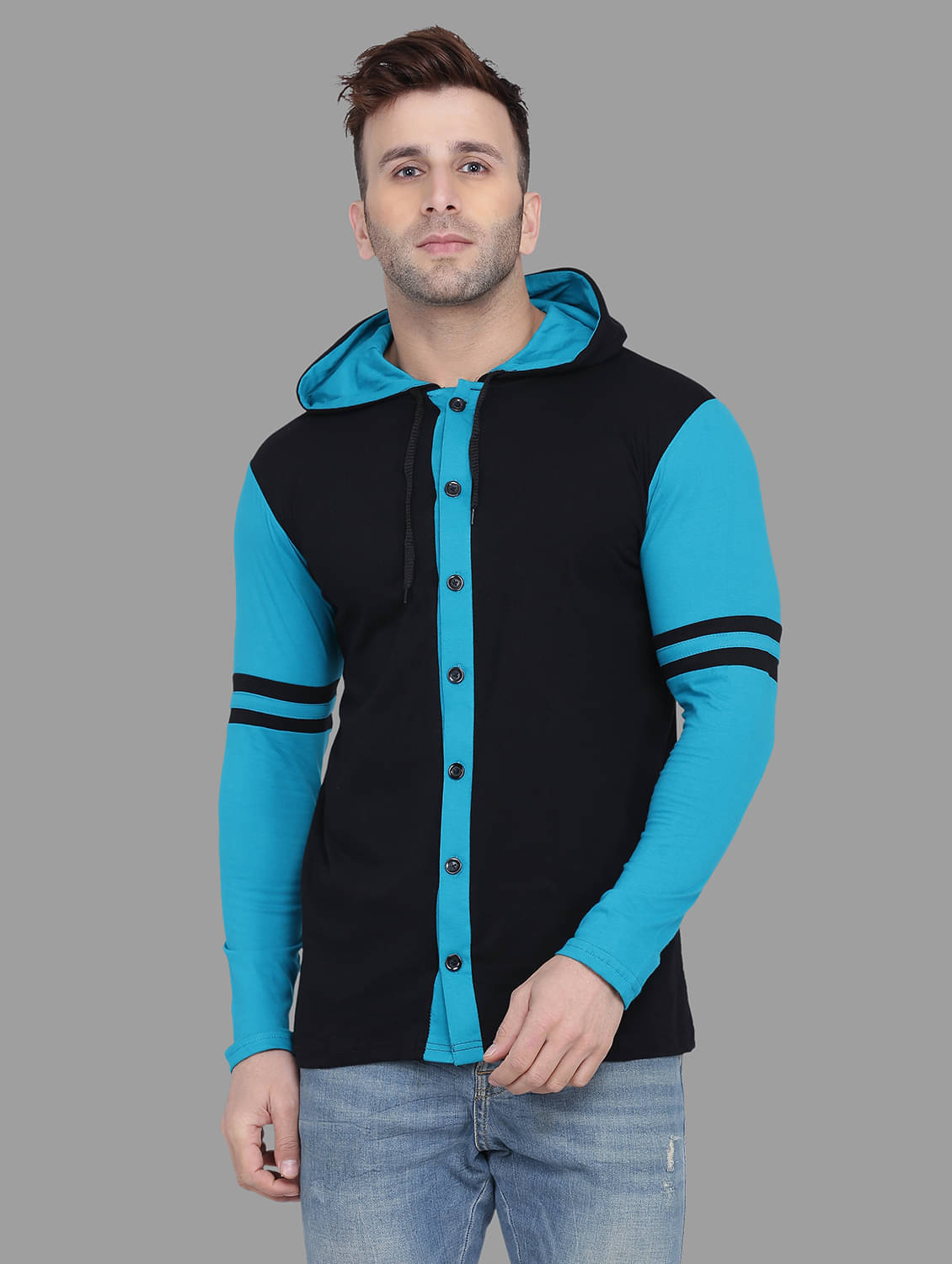 Tfurnish Cotton Blend Turquoise Solids T-Shirt Tfurnish Cotton Blend Turquoise Solids T-Shirt