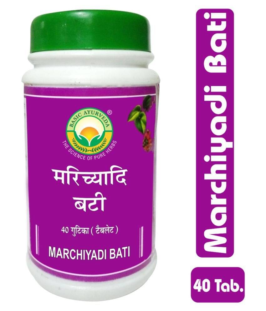     			Basic Ayurveda Marchiyadi Bati Tablet 40 no.s Pack Of 6