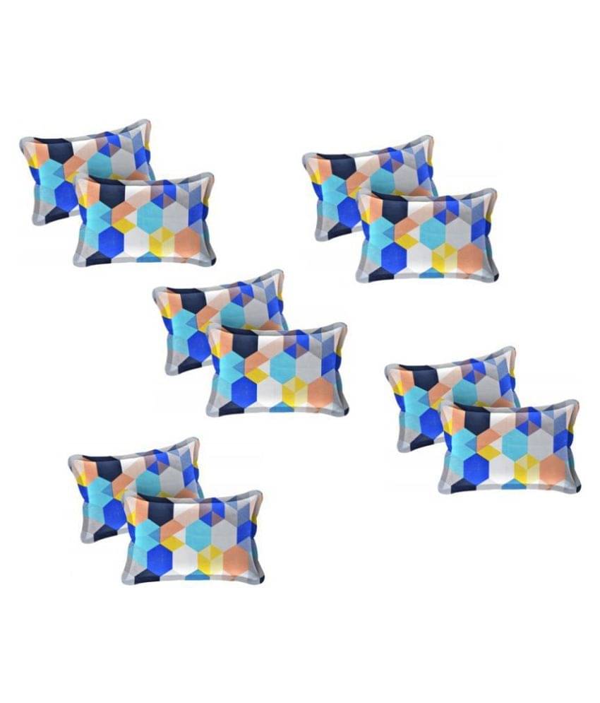     			ZCI Pack of 10 Multi-Colour Pillow Cover