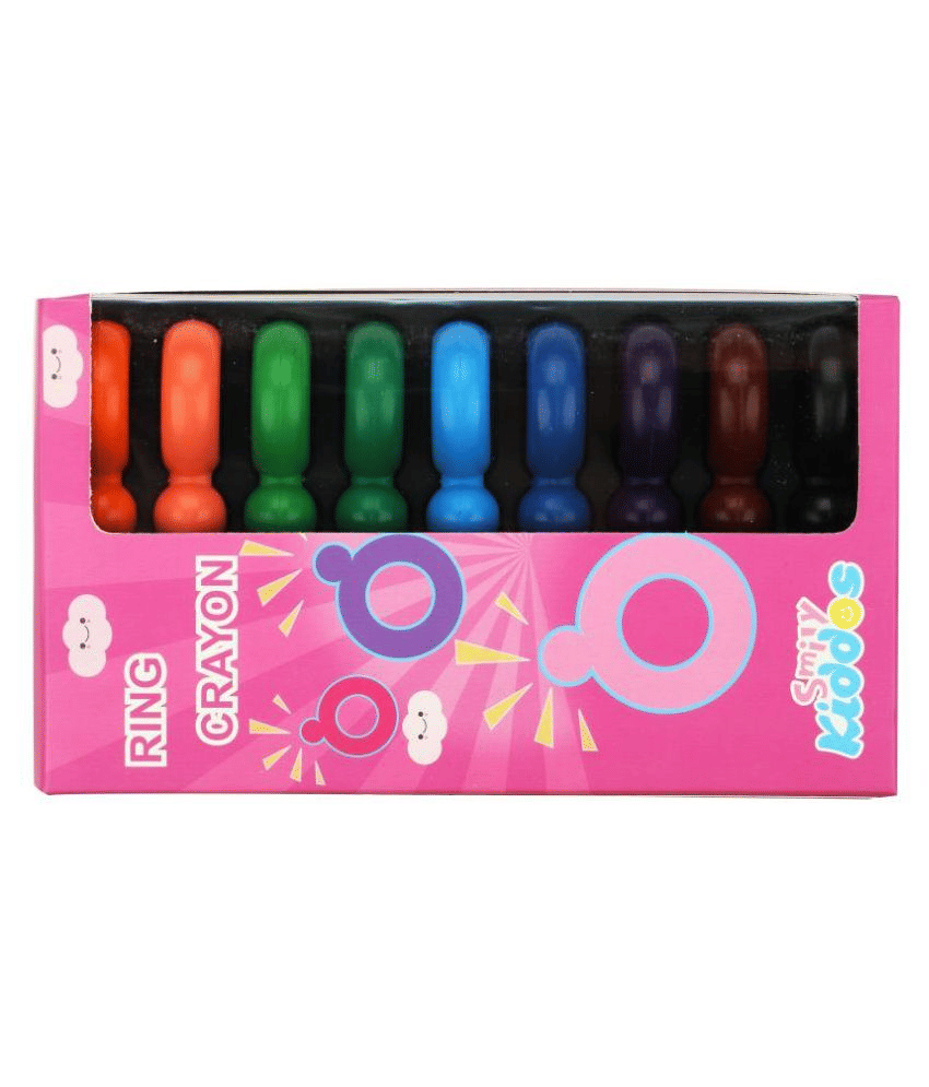 Smily Kiddos| Ring Crayons | Kids & School Crayons ,Girls & Boys Crayons