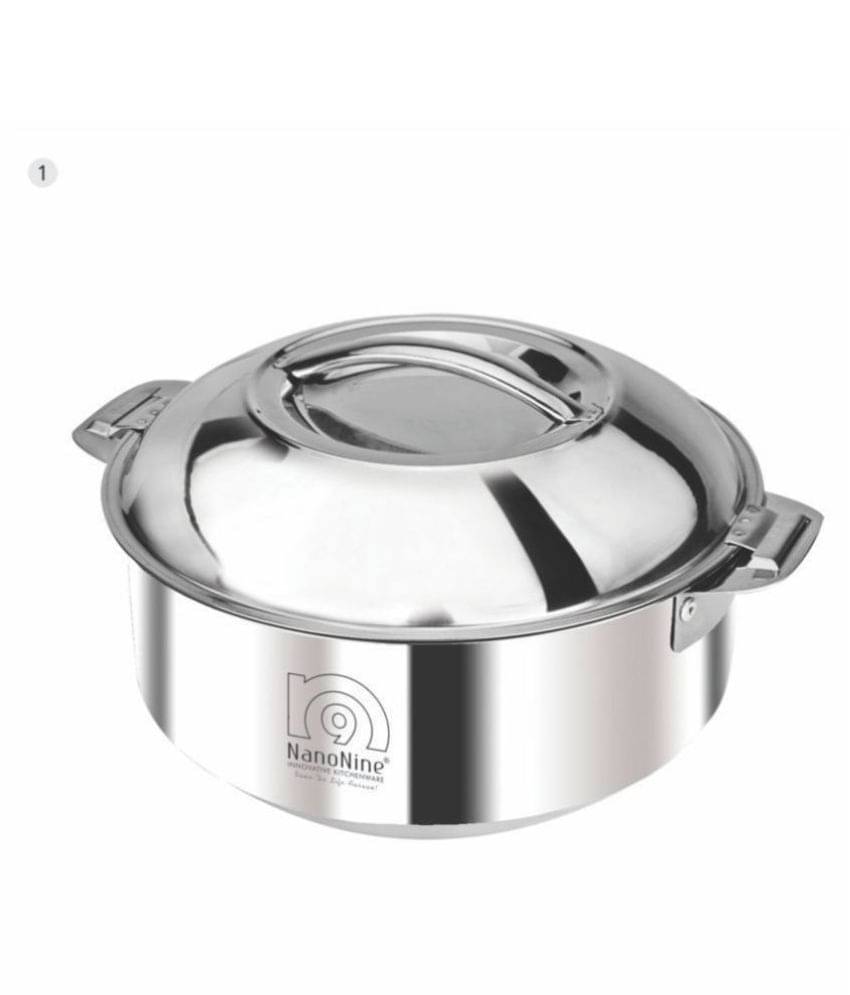 Nanonine Hot Chef Double Wall Insulated Hot Pot Stainless Steel Casserole With Steel Lid, 3.25 Litre, 1 Pc Nanonine Hot Chef Double Wall Insulated Hot Pot Stainless Steel Casserole With Steel Lid, 3.25 Litre, 1 Pc
