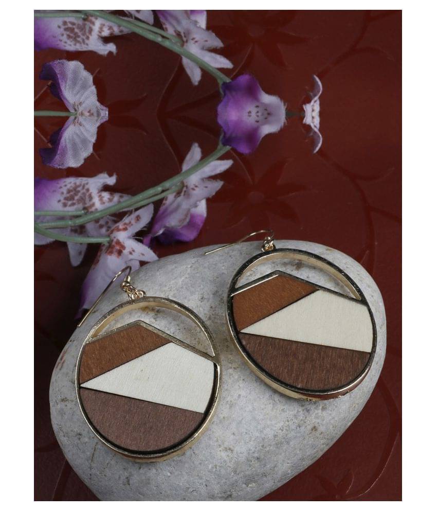     			Prita's Fancy Fusion Wooden Earrings For Girls/Women
