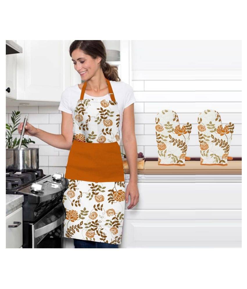 DECOTREE Cotton Floral Apron Combos ( ) DECOTREE Cotton Floral Apron Combos ( )