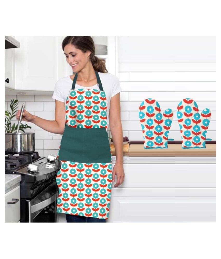 DECOTREE Cotton Floral Apron Combos ( ) DECOTREE Cotton Floral Apron Combos ( )