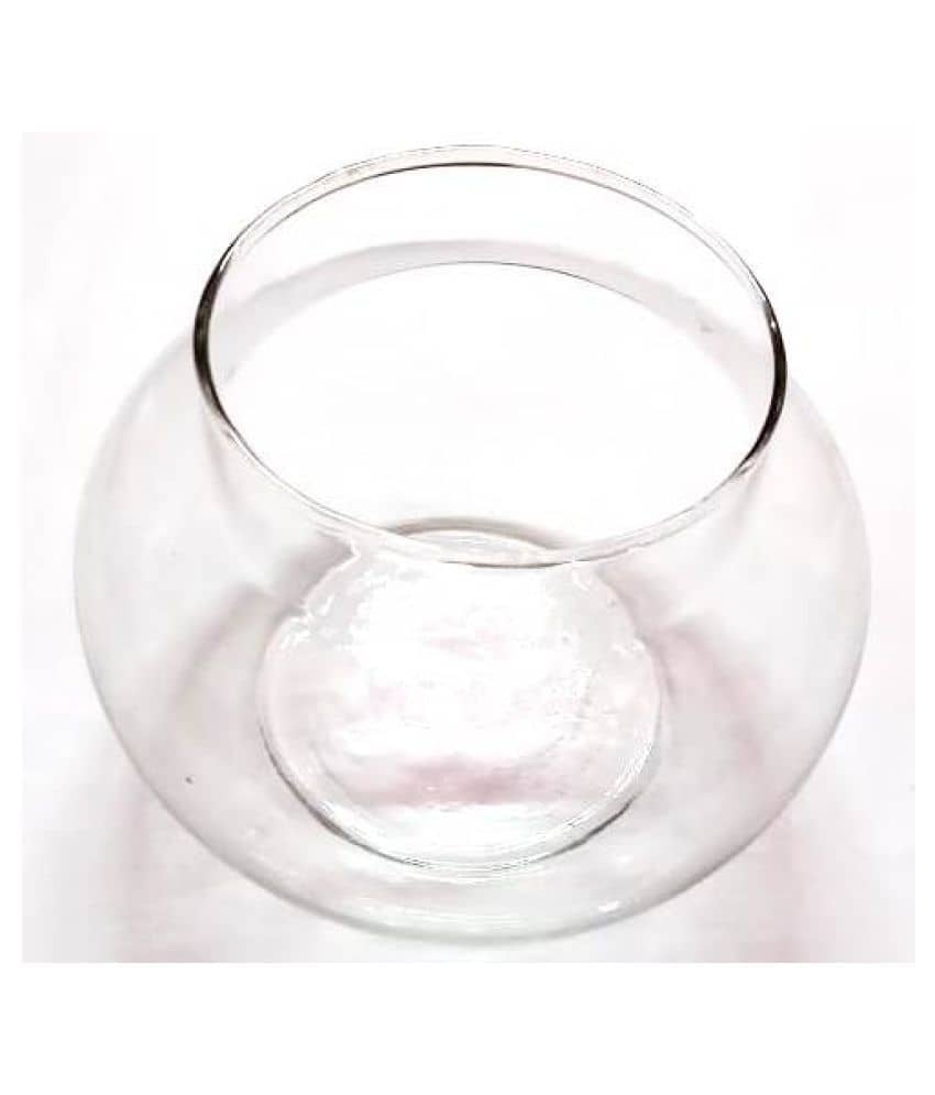 Green plant indoor Glass Table Vase 6 cms - Pack of 1