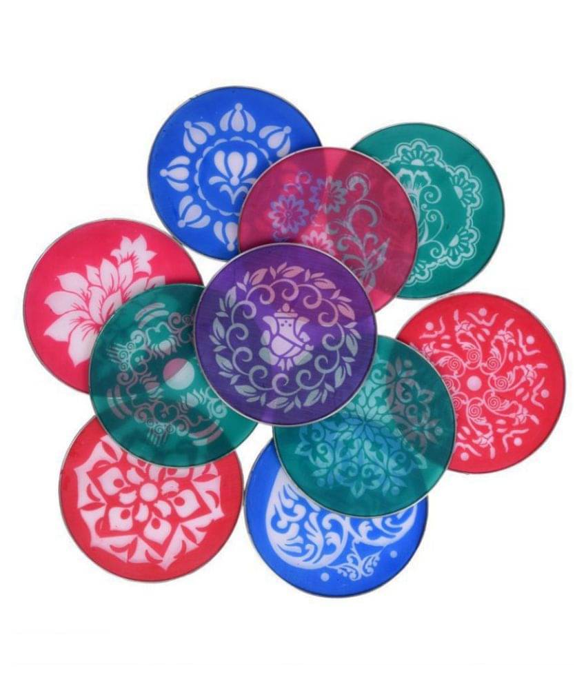     			Vardhman Plastic Rangoli Making Round Stencil, Plastic Jali ( Pack of 10 )