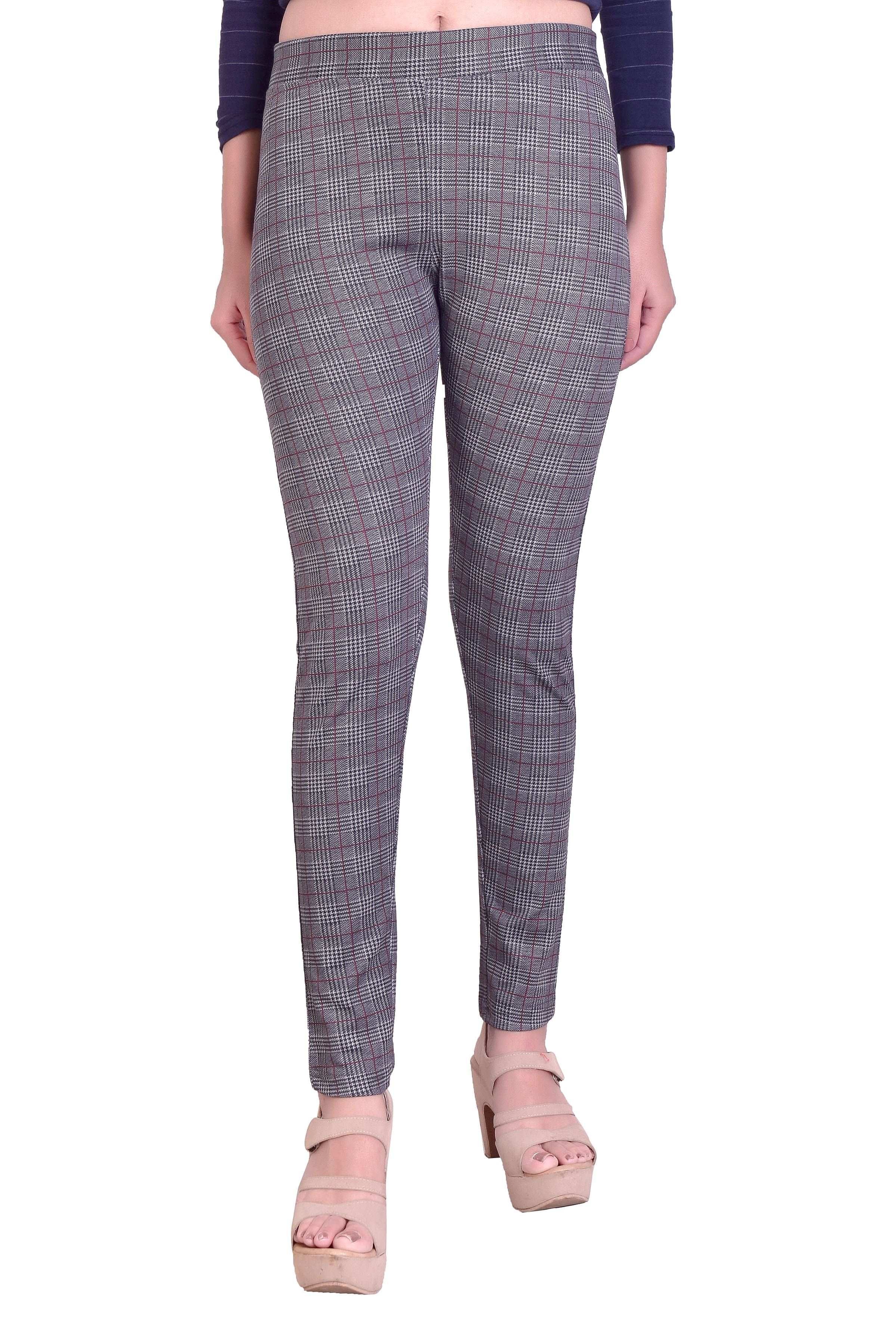     			Airways Cotton Lycra Jeggings - Brown