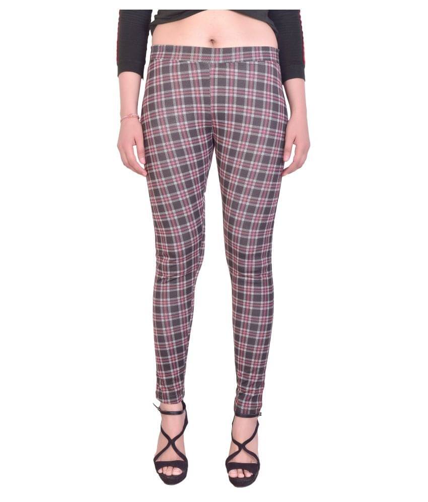    			Airways Cotton Lycra Jeggings - Brown