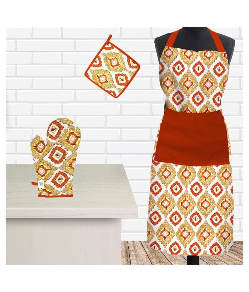     			DECOTREE Cotton Floral Apron Combos ( )