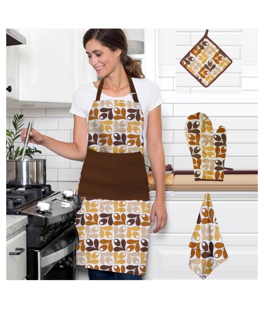 DECOTREE Cotton Floral Apron Combos ( ) DECOTREE Cotton Floral Apron Combos ( )