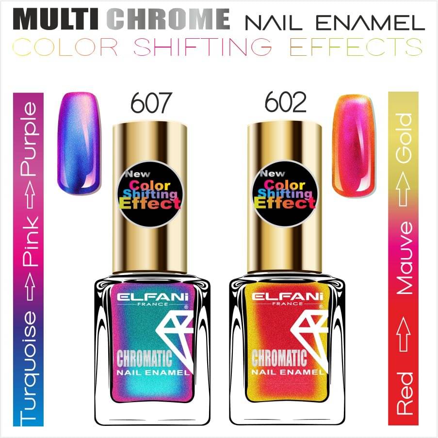     			Elfani Nail Polish Multi Shimmer 18 mL