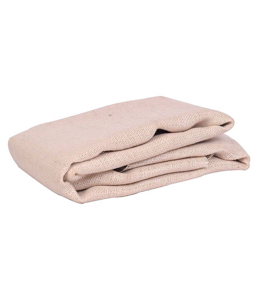 Jute Cloth , White Color ,Size 39 " x 48 ", One Mt Packing, Used In Bags Making , Art & Craft , Dresses ,Home decor