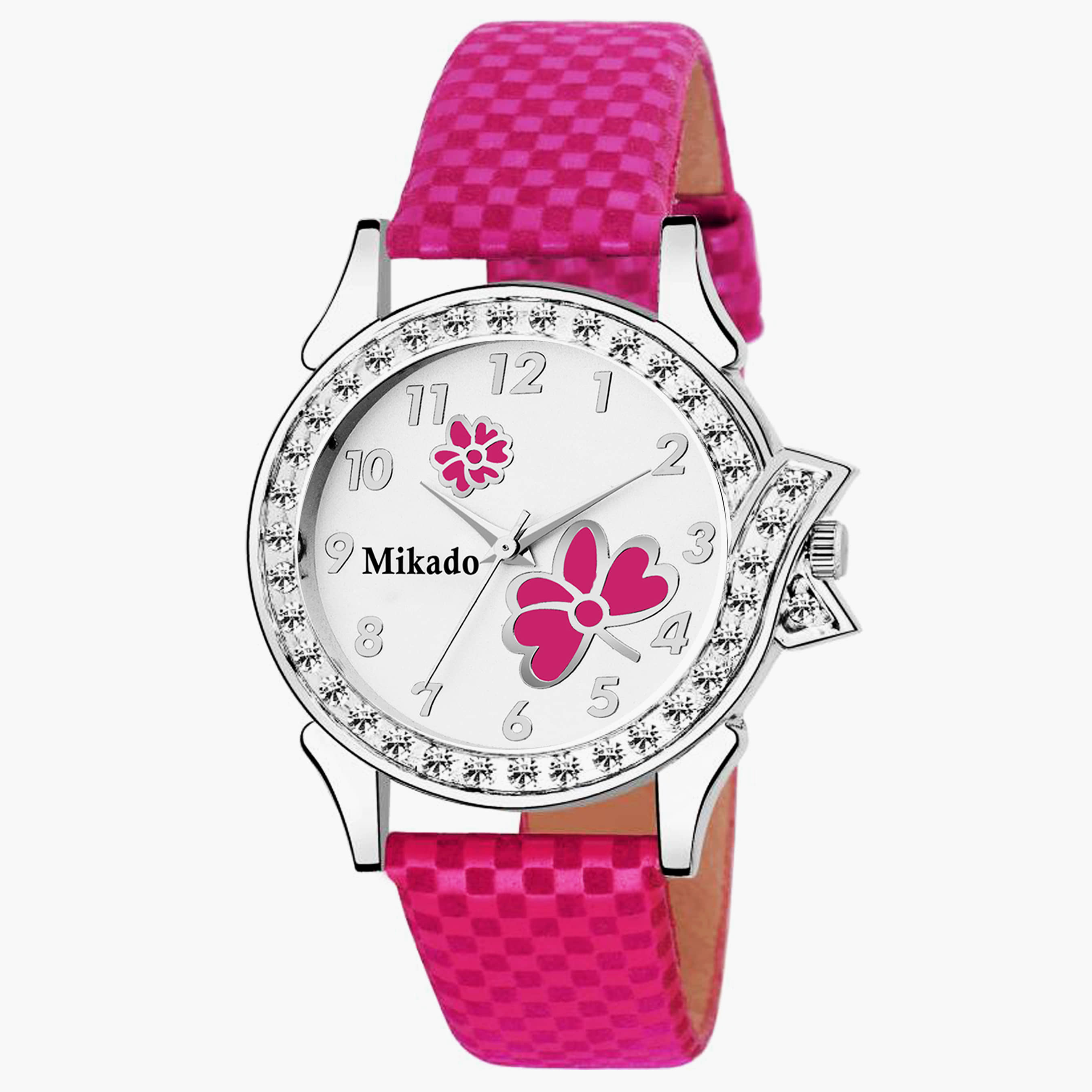 Mikado Leather Round Womens Watch