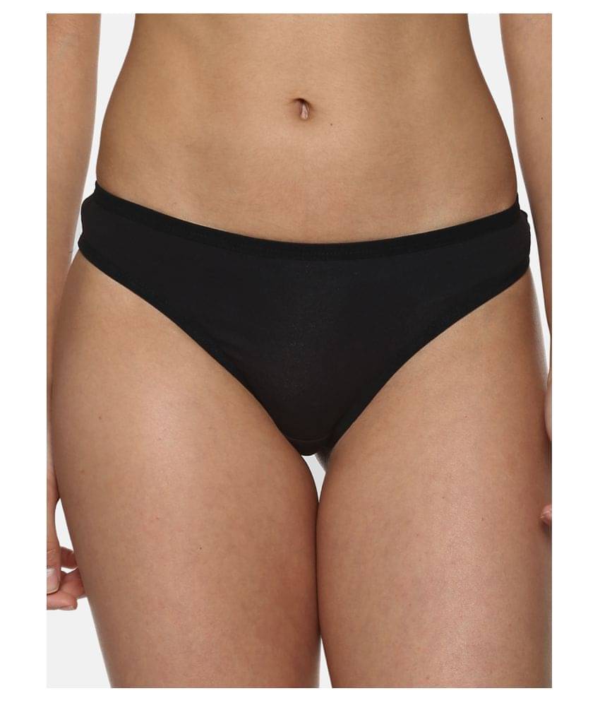 Leading Lady Cotton Women's Thongs ( Black ) Leading Lady Cotton Women's Thongs ( Black )