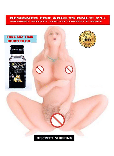 Naughty Toy Daily Needs Realistic Soft Silicon Sex Doll with Hairy Pussy Sex  Toy For Men ( Free Branded Sandha Oil )