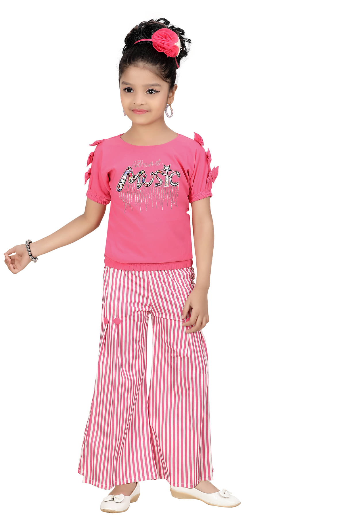     			Arshia Fashions Girls Faux Viscose ( Pack of 1 , Pink )