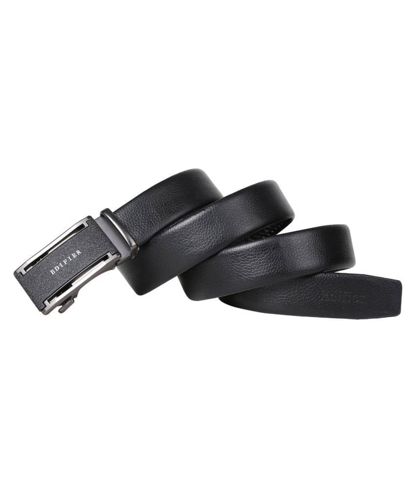     			Edifier - Black Leather Men's Casual Belt ( Pack of 1 )