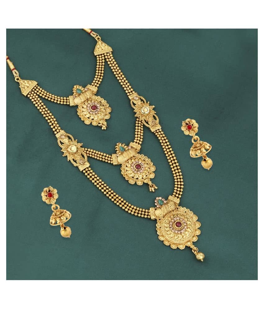 Silver Shine Traditional Gold Choker Set For Women And Girl - Jewellery Sets | Buy online on ZillyBuy