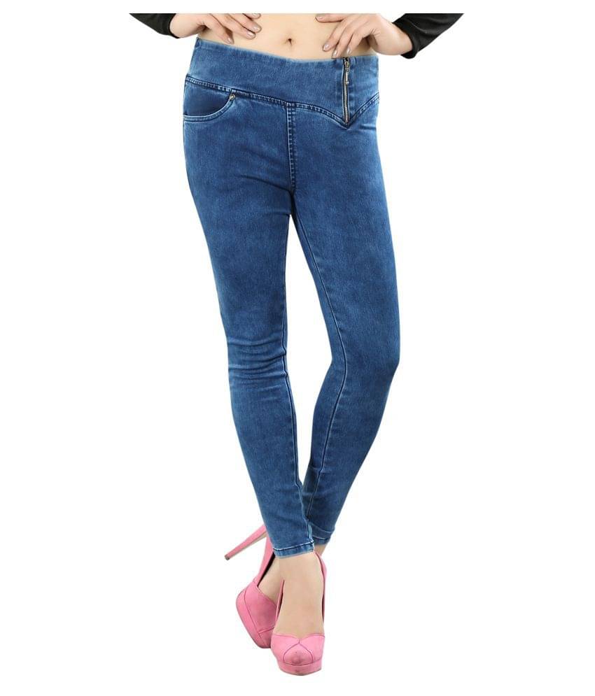    			FCK-3 Cotton Lycra Jeggings - Blue