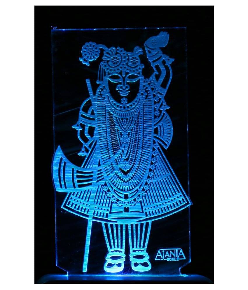     			SUPER AJANTA 2007 Lord Srinathji 3D Night Lamp Multi - Pack of 1