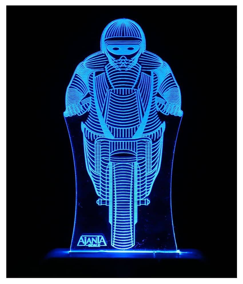 SUPER AJANTA 2029 Biker 3D Night Lamp Multi - Pack of 1 - Electricals | Buy online on ZillyBuy