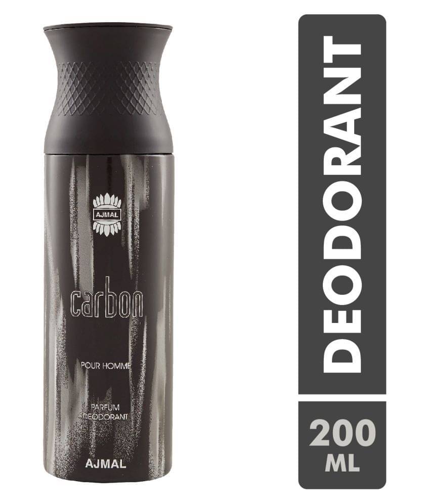     			Ajmal Carbon Perfume Deodorant 200ml Body Spray Gift For men Pack Of 1