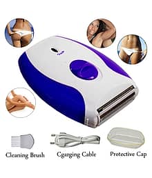 P 2in1 Waterproof Women Lady Chargeable Hair Remover Shaver Trimmer Painless Epilator ( Multi-color )