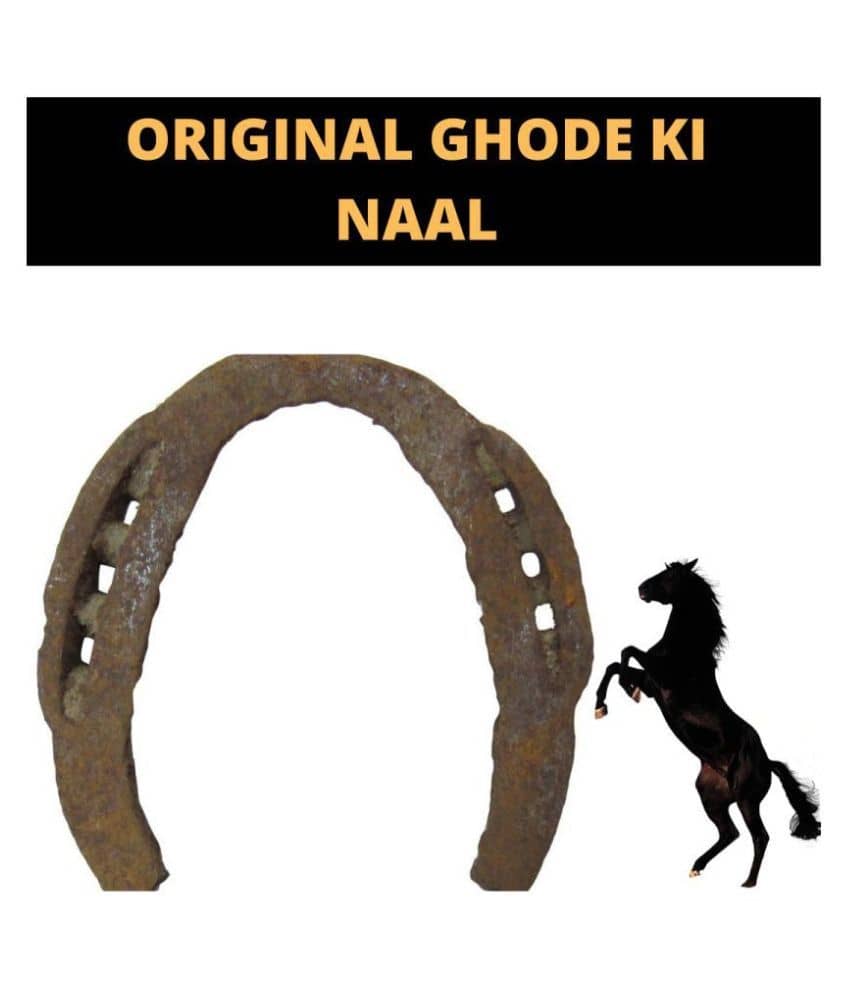 Real Black Horse Iron Shoe Kale Ghode ki Naal Energized Black Horse Shoe