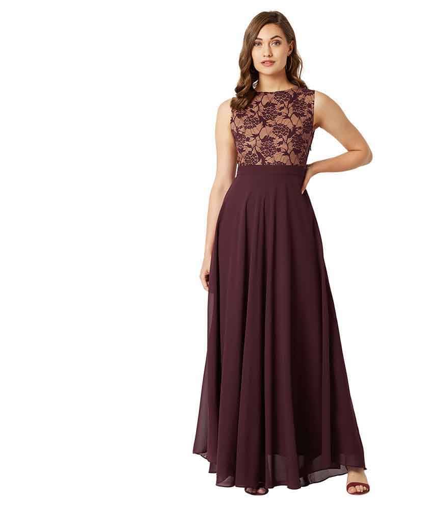 Miss Chase Women Georgette A-line Dress ( Multi Color ) Miss Chase Women Georgette A-line Dress ( Multi Color )