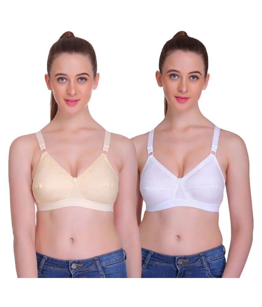 TT Pack of 2 Cotton Women's Everyday Bra ( Multi Color )