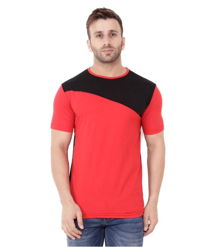     			Tfurnish Cotton Blend Multicolor Solids T-Shirt