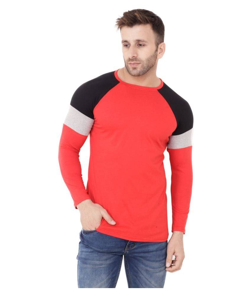     			Tfurnish Cotton Blend Multicolor Solids T-Shirt