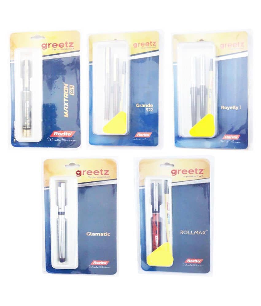 Maxtron Gold Blue Rorito Greetz Maxtron Gold Fluid Ink Pen