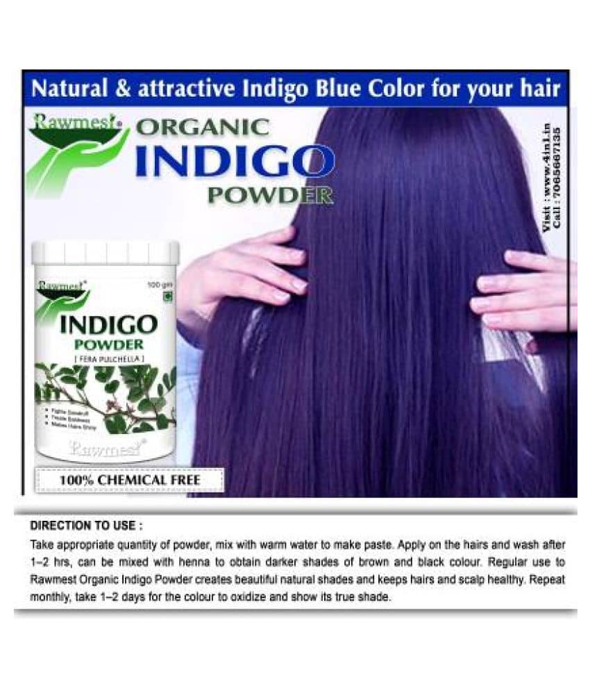rawmest Natural Indigo Powder  400 gm Vitamins Powder